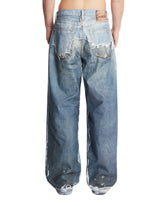 Blue Trompe L'Oeil Jeans | PDP | Antonia