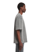Gray Cotton Logo T-Shirt | PDP | Antonia