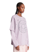 Purple Oversize Logo T-Shirt | PDP | Antonia