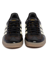 Black Leather Gazelle Indoor Sneakers | PDP | Antonia