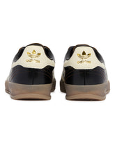 Black Leather Gazelle Indoor Sneakers | PDP | Antonia