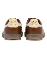 Brown Leather Gazelle Indoor Sneakers | PDP | Antonia