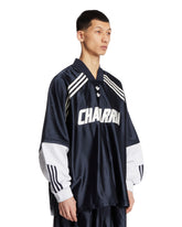 Adidas Originals X Willy Chavarria Blue LS Dazzle T-Shirt | PDP | Antonia