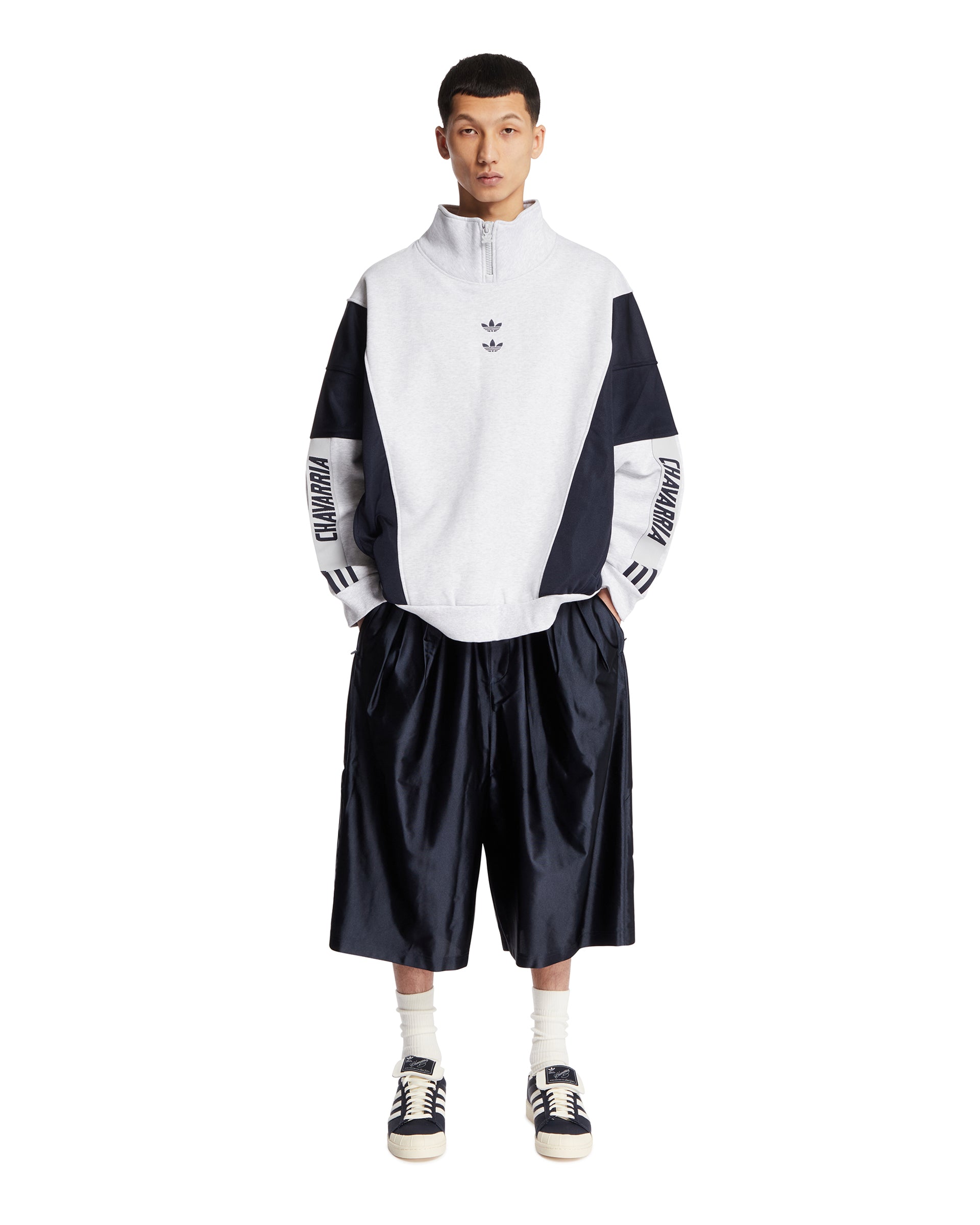Adidas Originals x Willy Chavarria Blue Dazzle Snap Track Shorts