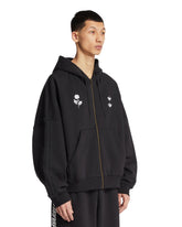 Adidas Originals x Willy Chavarria Black Zip-Up Sweatshirt | PDP | Antonia