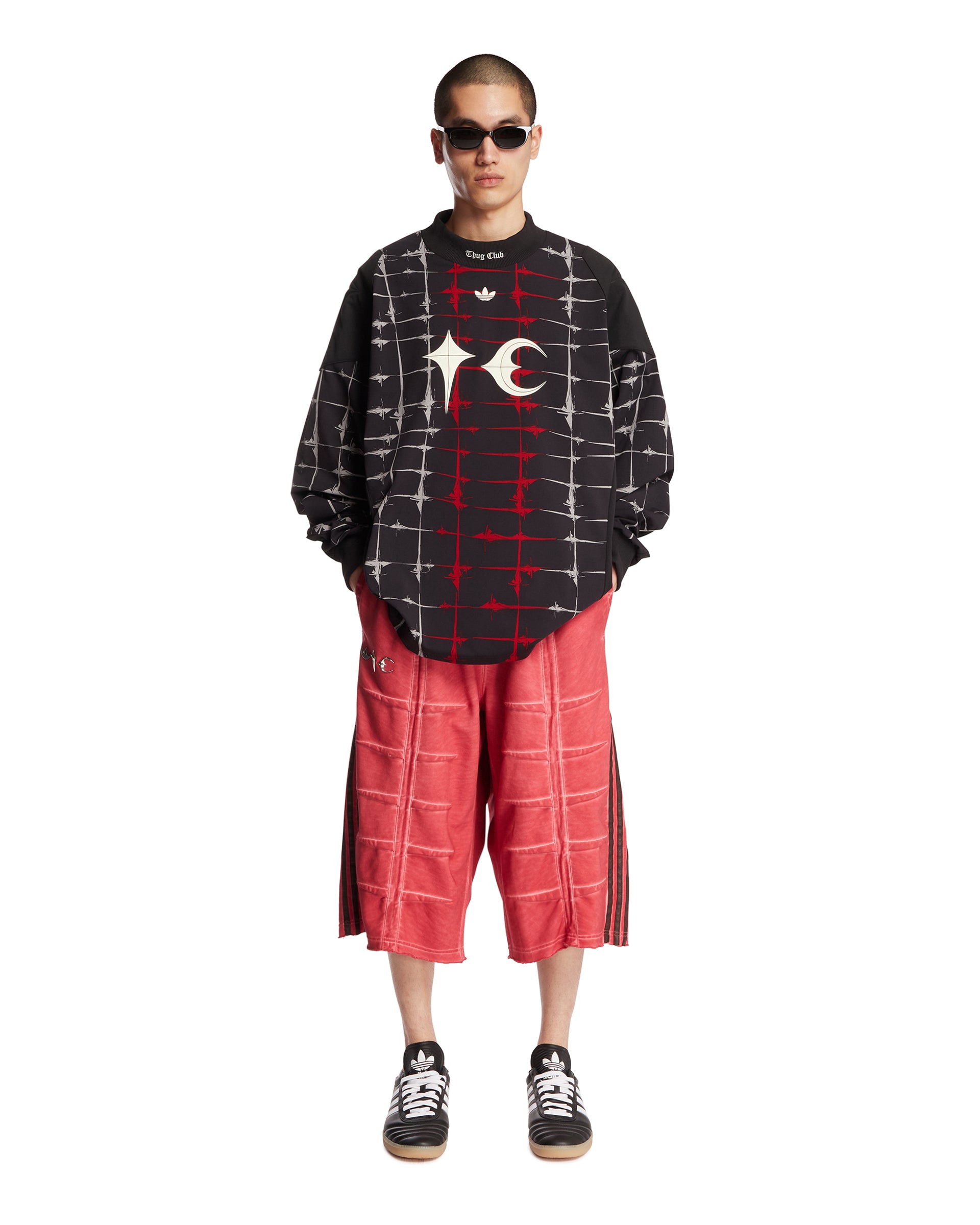Thug Club x Adidas Originals Red Jorts | ADIDAS ORIGINALS - Antonia