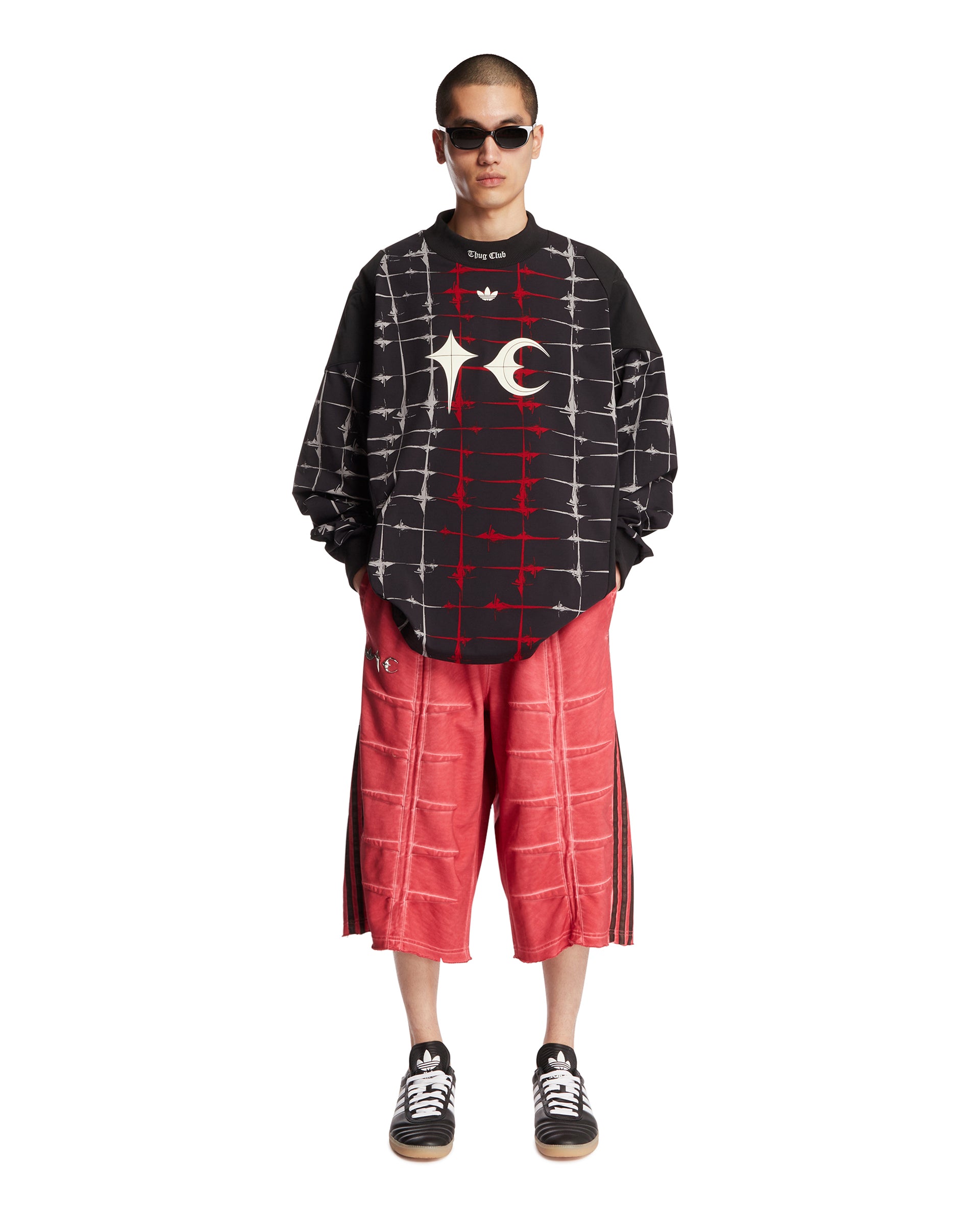 Thug Club x Adidas Originals Black Goalie T-Shirt | ADIDAS