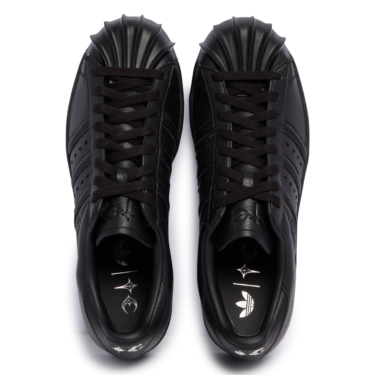Thug Club x Adidas Originals Black Superstar Vintage TC sneakers 