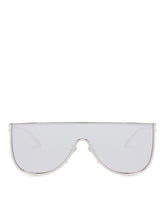 Silver Metal Shield Sunglasses - Women's accessories | PLP | Antonia