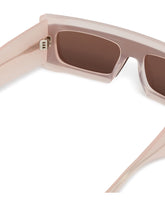 Pink Rectangular Shield Sunglasses | PDP | Antonia
