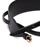 Black Wide Double Leather Belt | PDP | Antonia