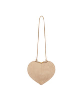 Beige Suede Le Coeur Bag | PDP | Antonia