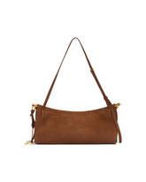 Brown Medium Le Click East West Leather Bag | PDP | Antonia