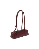Burgundy Small Le Teckel Leather Bag | PDP | Antonia