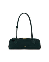 Green Le Teckel Medium Suede Bag | PDP | Antonia