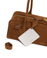 Brown Le Teckel Medium Suede Bag | PDP | Antonia