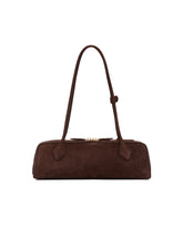 Brown Suede Medium Le Teckel Bag | PDP | Antonia