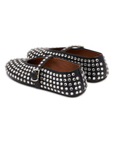 Black Flat Rhinestone Ballerinas | PDP | Antonia