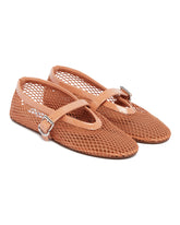 Beige Mesh Flat Ballerinas | PDP | Antonia