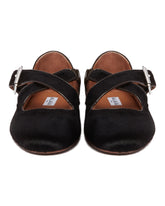 Brown Cross-Strap Flat Ballerinas | PDP | Antonia