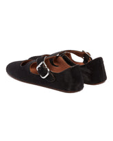 Brown Cross-Strap Flat Ballerinas | PDP | Antonia