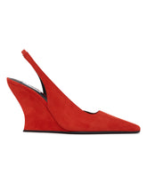 Orange Suede Wave Slingbacks | PDP | Antonia