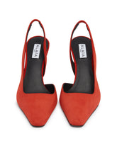 Orange Suede Wave Slingbacks | PDP | Antonia