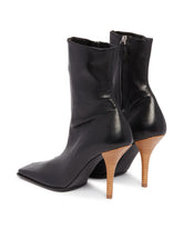 Black Soft Square Leather Pumps | PDP | Antonia