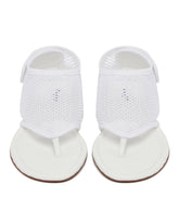White Mesh Thong Sandals | PDP | Antonia