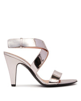 Silver Cone-Heel Sandals | PDP | Antonia