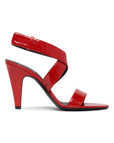 Red Cone Leather Sandals | PDP | Antonia