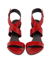 Red Cone Leather Sandals | PDP | Antonia