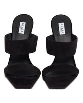 Black Suede Wave Mules | PDP | Antonia