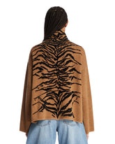 Brown Tiger-Patterned Mohair Sweater | PDP | Antonia