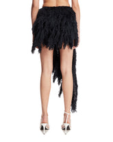 Blue Fringe Asymmetric Skirt | PDP | Antonia