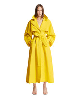 Trench Coat In Viscosa Giallo | PDP | Antonia