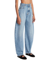 Light Blue Rounded Denim Pants | PDP | Antonia