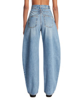 Light Blue Rounded Denim Pants | PDP | Antonia