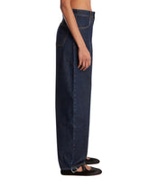 Dark Blue Rounded Denim Pants | PDP | Antonia