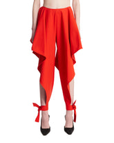 Red Panelled Trousers | PDP | Antonia