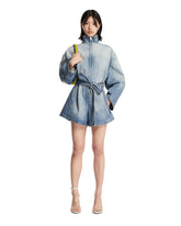 Blue Short Denim Jumpsuit | PDP | Antonia