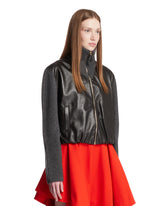 Light Gray Wool Varsity Jacket | PDP | Antonia