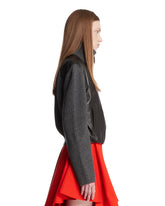 Light Gray Wool Varsity Jacket | PDP | Antonia