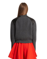 Light Gray Wool Varsity Jacket | PDP | Antonia