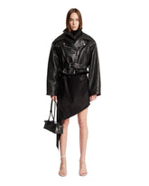 Biker Jacket In Pelle Nera | PDP | Antonia