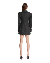 Gray Wool Fitted Blazer Dress | PDP | Antonia