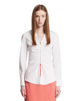 White Draped Shirt | PDP | Antonia