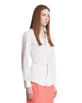 White Draped Shirt | PDP | Antonia