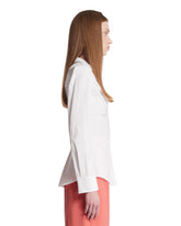 White Draped Shirt | PDP | Antonia