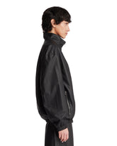 Black Leather Bomber Jacket | PDP | Antonia